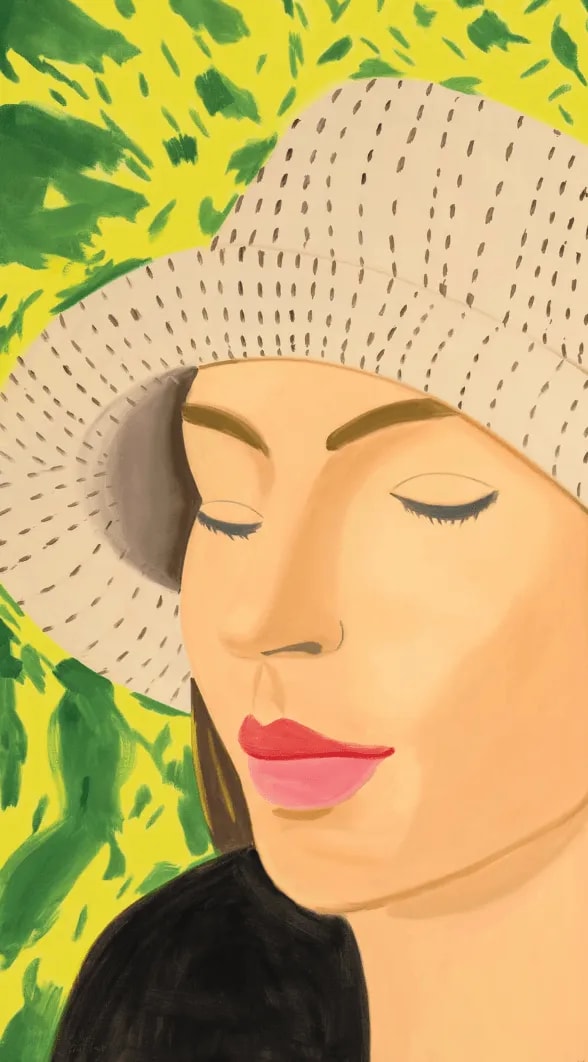 Alex Katz - Straw Hat 3, 2022