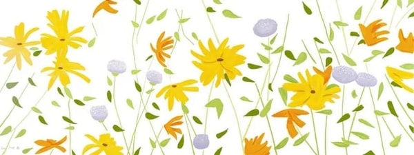 Alex Katz - Summer Flowers, 2018