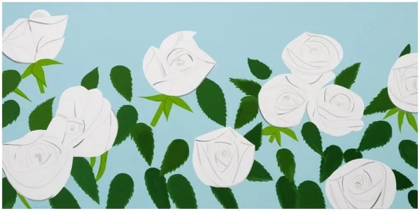 Alex Katz - White Roses, 2014