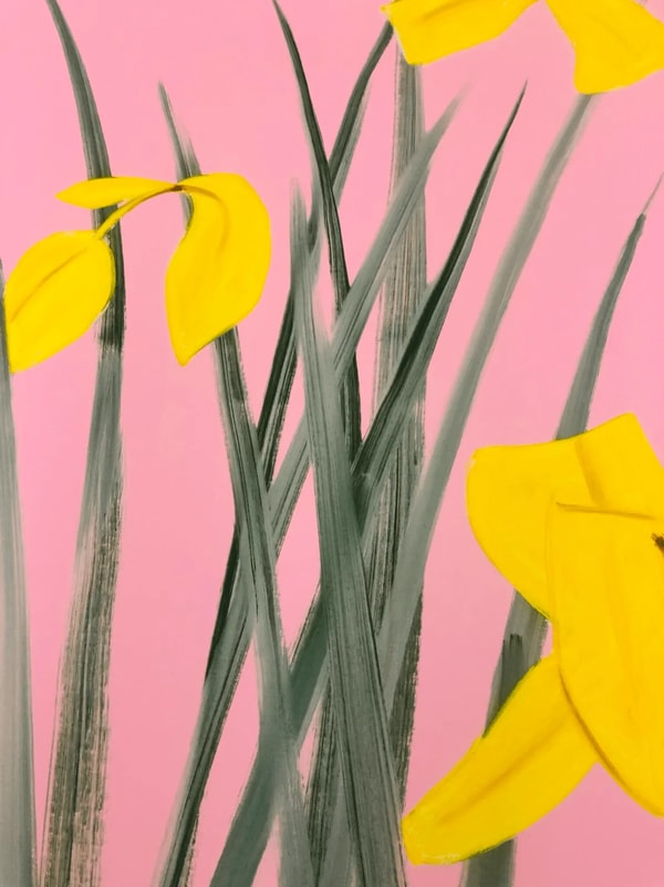 Alex Katz - Yellow Flags 3, 2020