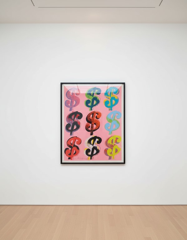 Andy Warhol - $ (9) (Pink) F.S. II 285-286, 1982