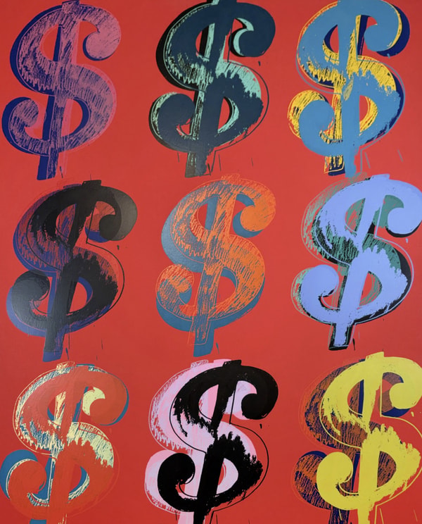 Andy Warhol - $ (9) (Red) F.S. II 285-286, 1982