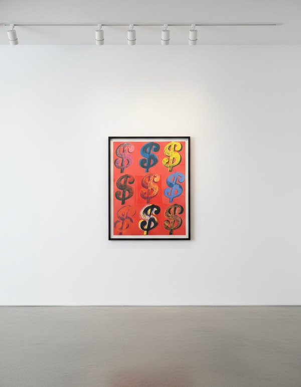 Andy Warhol - $ (9) (Red) F.S. II 285-286, 1982