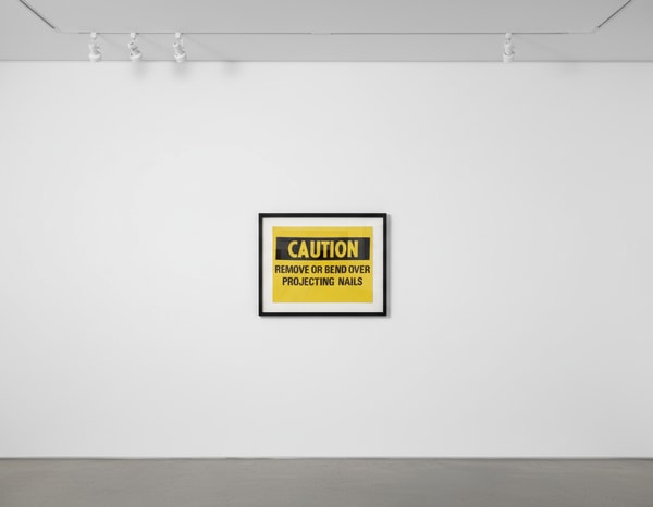Andy Warhol - Caution Remove Or Bend Over Projecting Nails F.S. IIIA 47, 1983