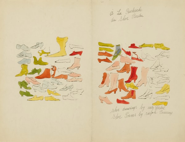 Andy Warhol - Cover, from A La Recherche Du Shoe Perdu F.S. IV 69A-83A, 1955