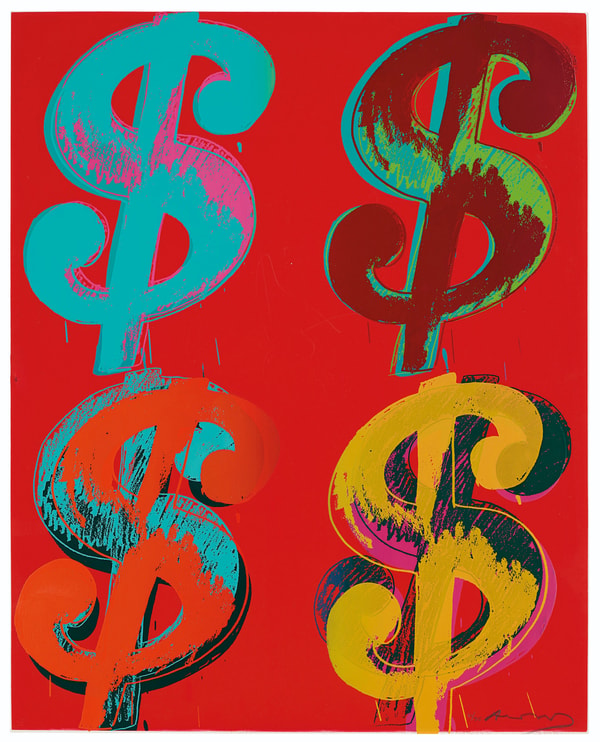 Andy Warhol - Dollar Sign F.S. II 281-282 (4) , 1982, 1982
