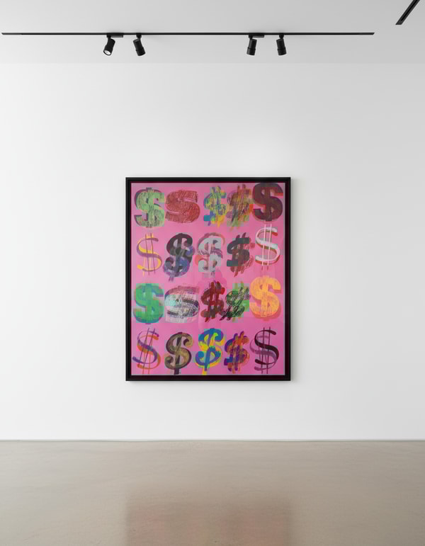 Andy Warhol - Dollar Signs, 1981, Acrylic and silkscreen ink on canvas