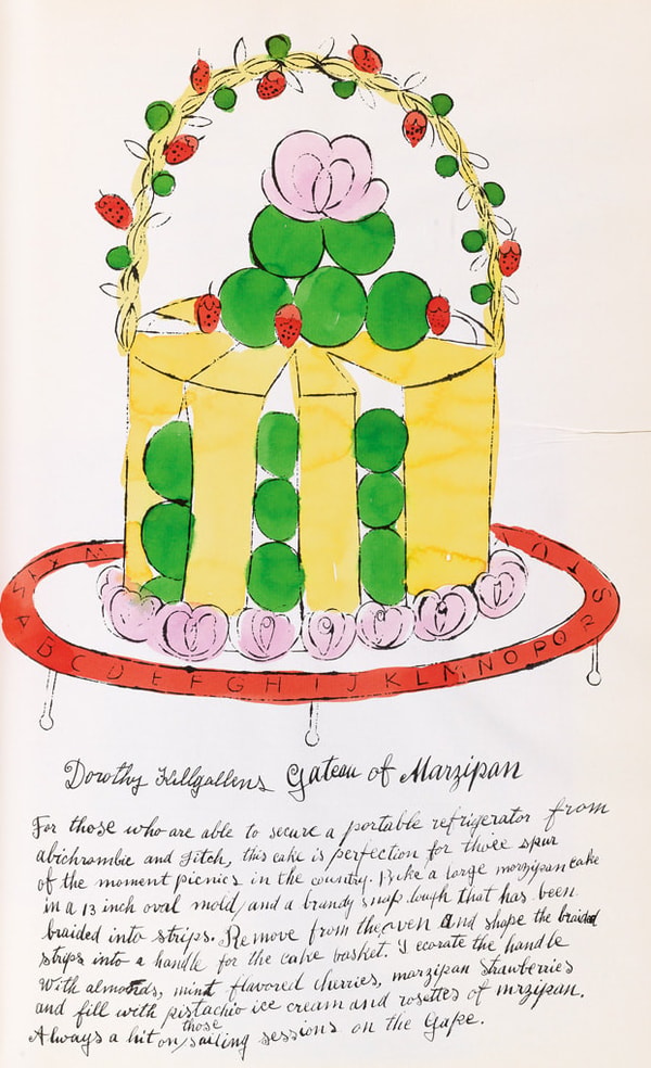 Andy Warhol - Dorothy Killgallens Gateau Of Marzipan F.S. IV 139A, from Wild Raspberries, 1959
