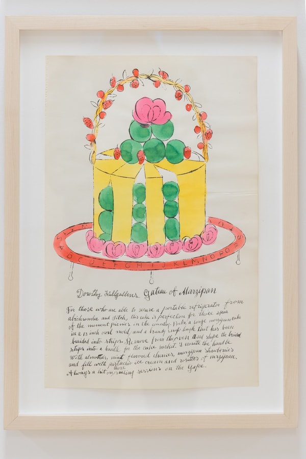 Andy Warhol - Dorothy Killgallens Gateau Of Marzipan F.S. IV 139A, from Wild Raspberries, 1959