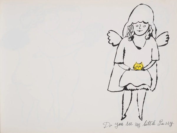 Andy Warhol - F.S. IV104A In The Bottom Of My Garden, 1956, Offset color lithograph heightened with watercolor