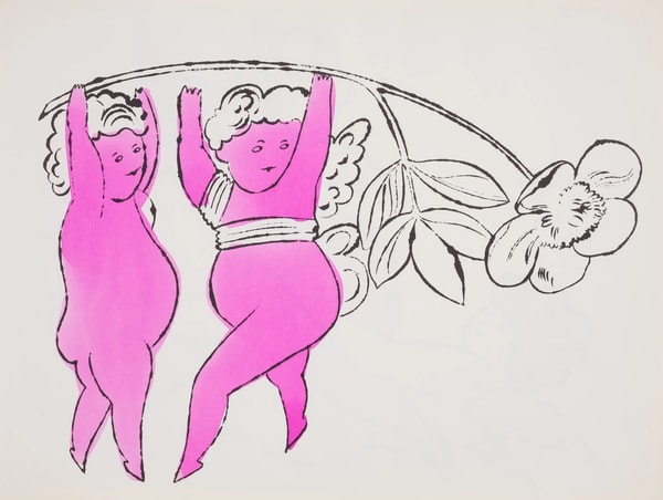 Andy Warhol - F.S. IV89A In The Bottom Of My Garden, 1956, Offset color lithograph heightened with watercolor