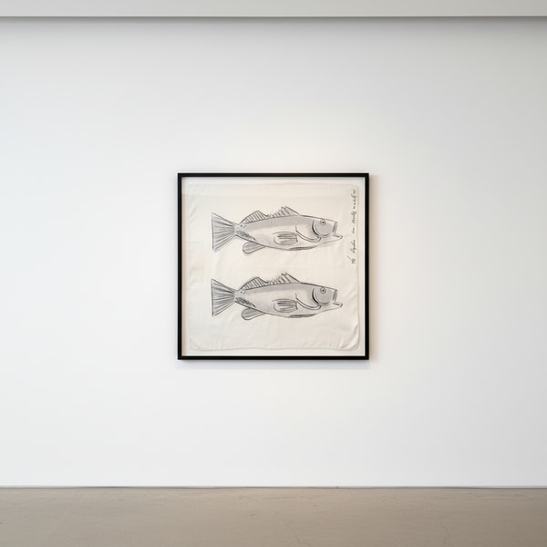 Andy Warhol - Fish F.S. IIIA 40, 1983, Screen Print on Wallpaper
