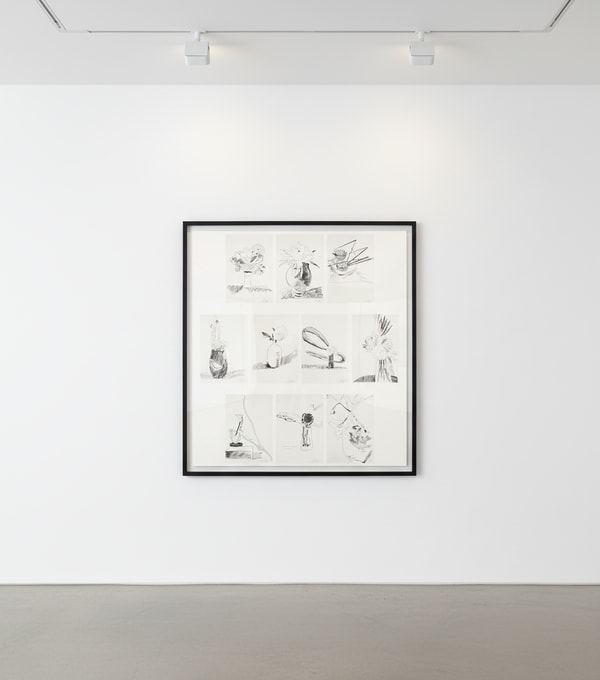 Andy Warhol - Flowers (Black and White) Complete Portfolio (FS II.100 -109), 1974, Portfolio of 10 screen prints on Arche...