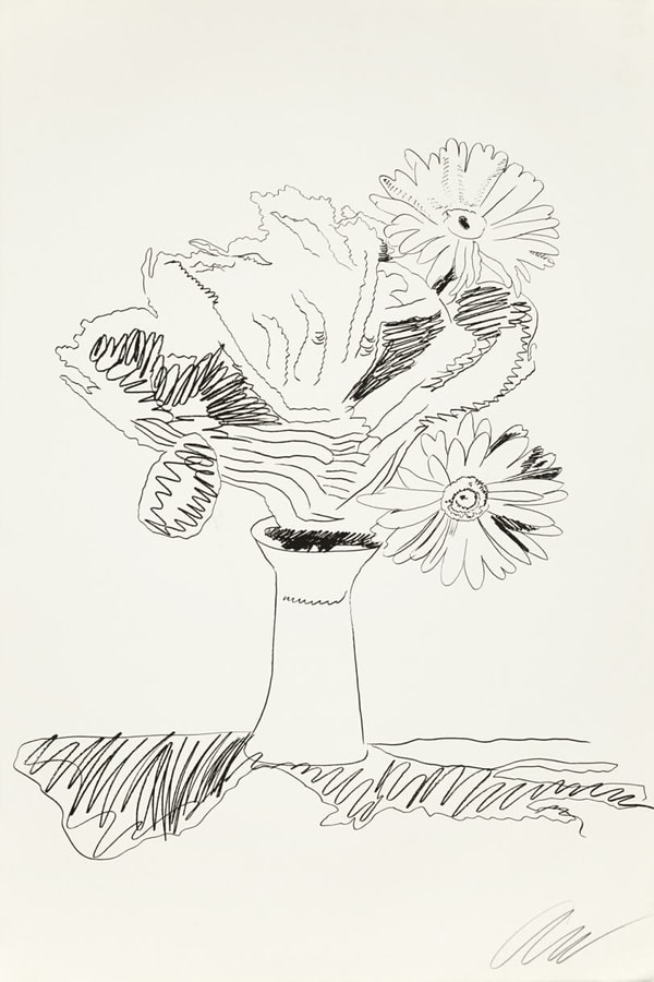 Andy Warhol - Flowers (Black and White) (FS II.103), 1974