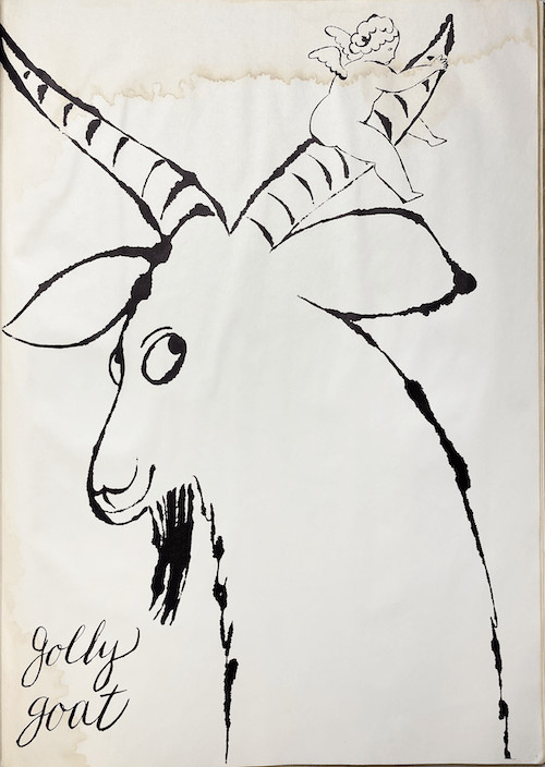 Andy Warhol - From The Wonderful World of Fleming-Joffe, Golly Goat, 1960