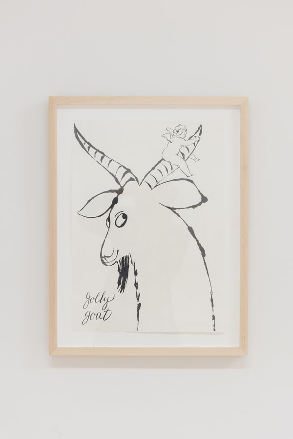 Andy Warhol - From The Wonderful World of Fleming-Joffe, Golly Goat, 1960, Photo lithographed illustration with leather ap...