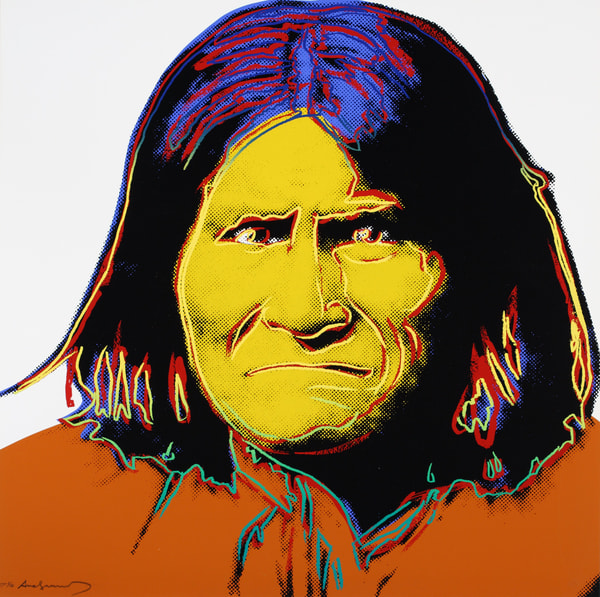 Andy Warhol - Geronimo F.S. II 384, from Cowboys and Indians, 1986