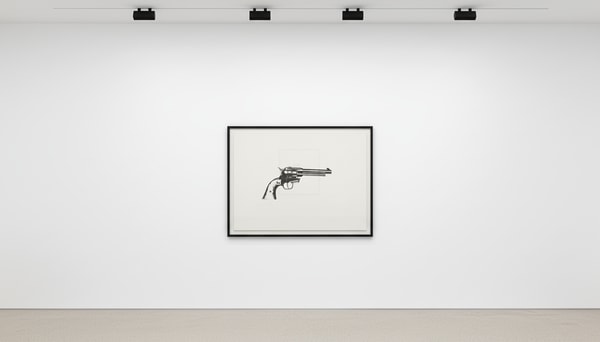 Andy Warhol - Gun F.S. IIIA 34 (B), 1982, Screen Print on Lenox Museum Board