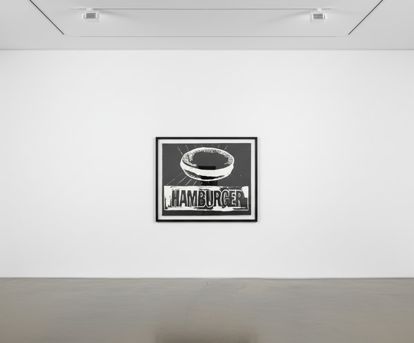 Andy Warhol - Hamburger Negative, 1986, Acrylic and serigraphic ink on canvas