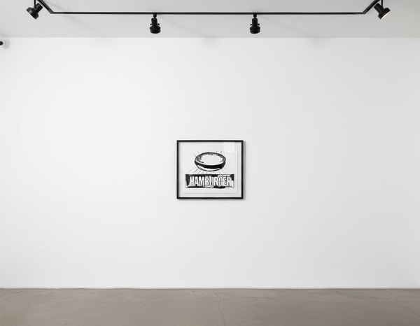 Andy Warhol - Hamburger Positive, 1986, Acrylic and serigraphic ink on canvas