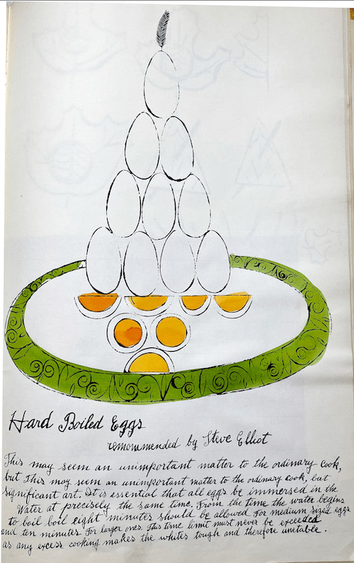 Andy Warhol - Hard Boiled Eggs F.S. IV 138A, from Wild Raspberries, 1959
