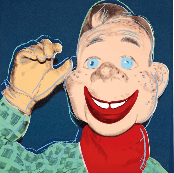 Andy Warhol - Howdy Doody Trial Proof TP 19/30 from Myths, 1981, Screen print with diamond dust on Lenox Museum Board