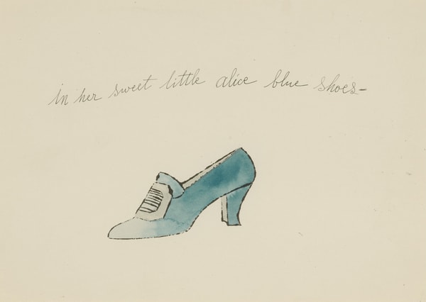 Andy Warhol - In Her Sweet Little Alice Blue Shoes F.S. IV 79A, from A La Recherche Du Shoe Perdu, 1955