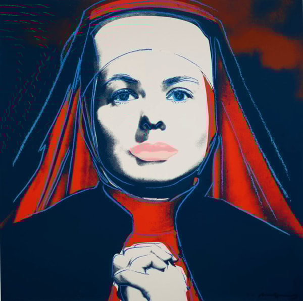 Andy Warhol - Ingrid Bergman The Nun Trial Proof TP 3/30, 1983