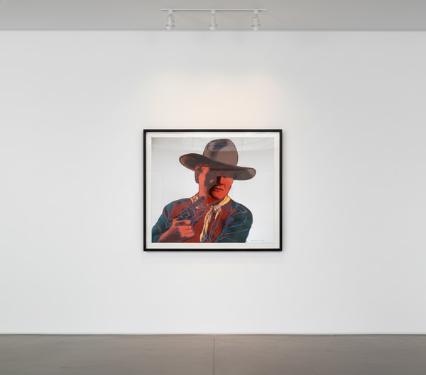 Andy Warhol - John Wayne F.S. II 377, from Cowboys and Indians, 1986, Screen print on Lenox Museum Board