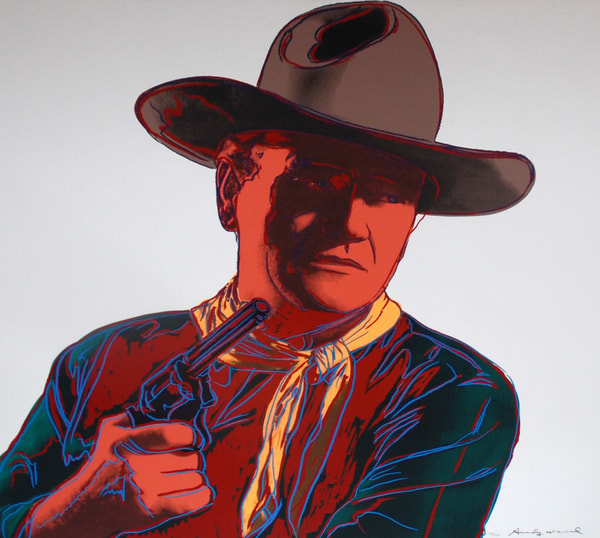 Andy Warhol - John Wayne F.S. II 377, from Cowboys and Indians, 1986