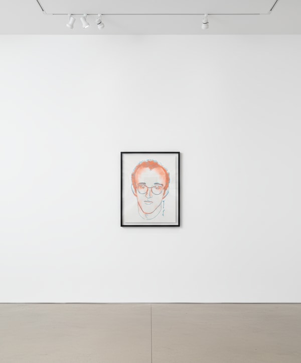 Andy Warhol - Keith Haring, 1986, Silkscreen on cotton t-shirt