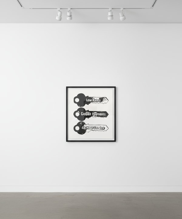 Andy Warhol - Key Service Positive, 1985-86, Acrylic and silkscreen ink on canvas
