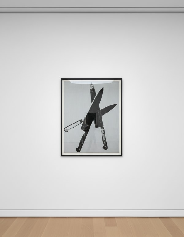 Andy Warhol - Knives, 1981-82, Synthetic polymer and screen print ink on canvas