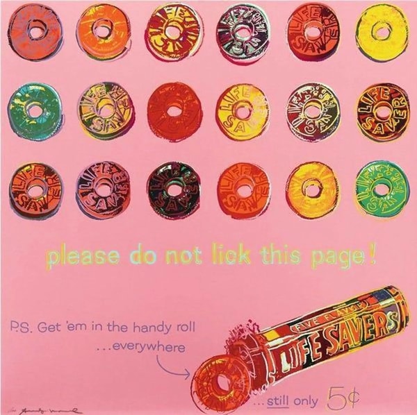 Andy Warhol - Life Savers F.S. II 353, from Ads, 1985