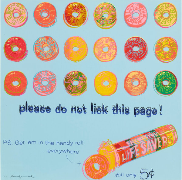 Andy Warhol - Life Savers Trial Proof TP 18/30 from Ads, 1985