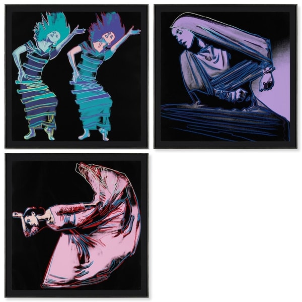 Andy Warhol - Martha Graham (F.S. II 387 - 389 )  Complete Portfolio, 1986, Three screen print on Lenox Museum Board (each...