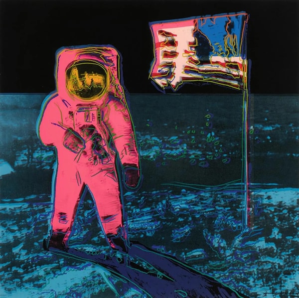 Andy Warhol - Moonwalk Pink 405, 1987
