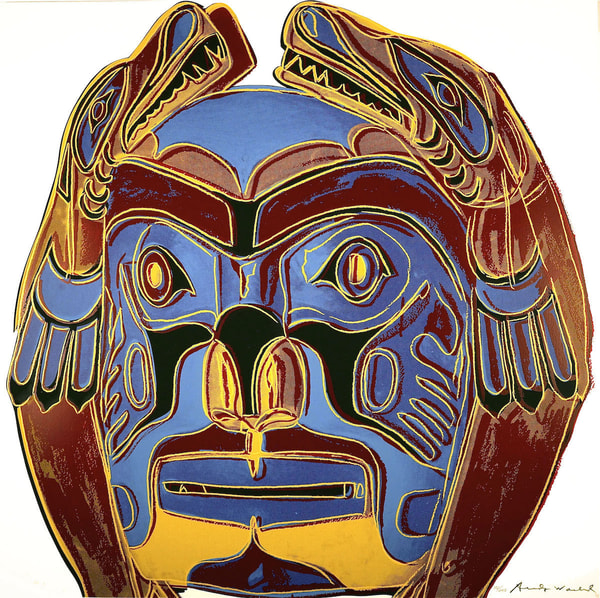 Andy Warhol - Northwest Coast Mask F.S. II 380, from Cowboys and Indians, 1986