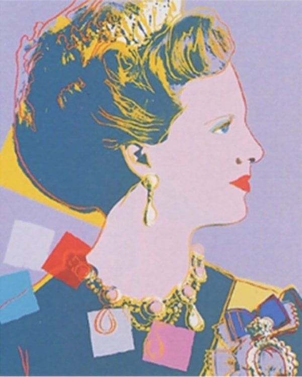 Andy Warhol - Queen Margrethe II of Denmark F.S. II 342 (Royal Edition), 1985