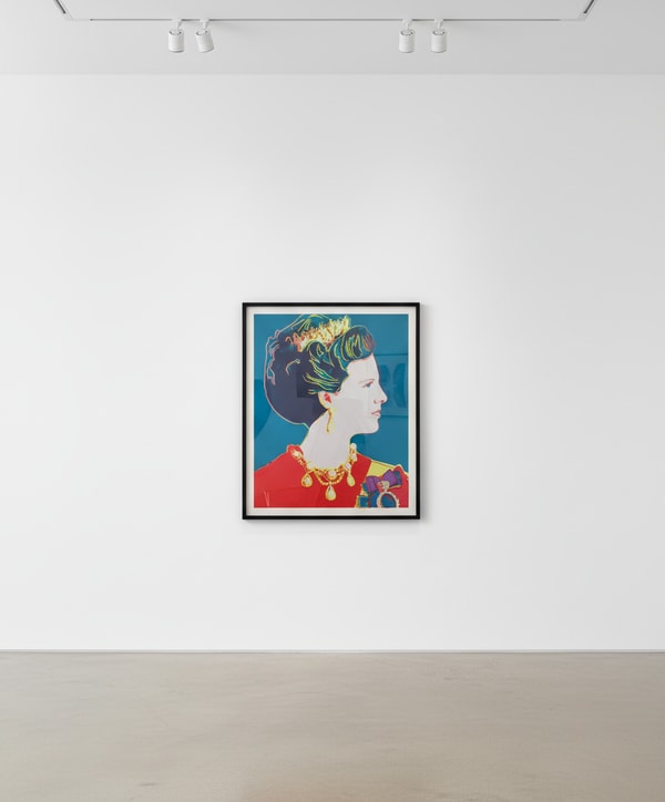 Andy Warhol - Queen Margrethe II of Denmark F.S. II 343, from Reigning Queens, 1985, Screen print on Lenox Museum Board