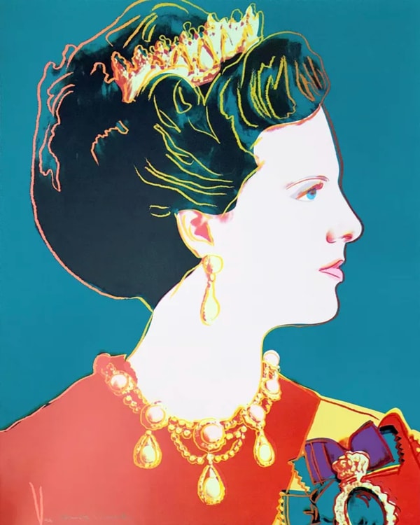 Andy Warhol - Queen Margrethe II of Denmark F.S. II 343 (Royal Edition), 1985