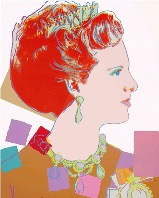 Andy Warhol - Queen Margrethe II of Denmark F.S. II 344, from Reigning Queens, 1985