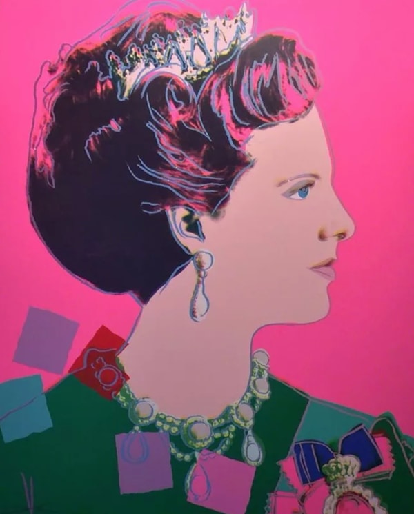 Andy Warhol - Queen Margrethe II of Denmark F.S. II 345, from Reigning Queens, 1985