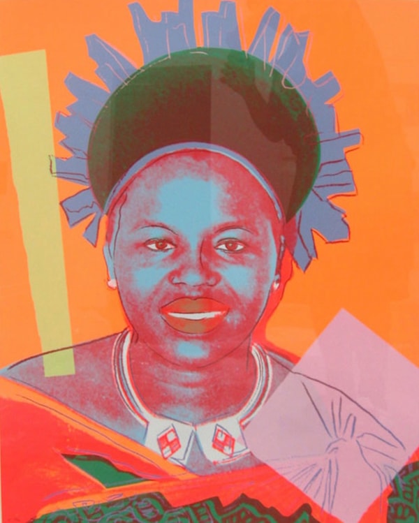Andy Warhol - Queen Ntombi Twala of Swaziland F.S. II 346, from Reigning Queens, 1985