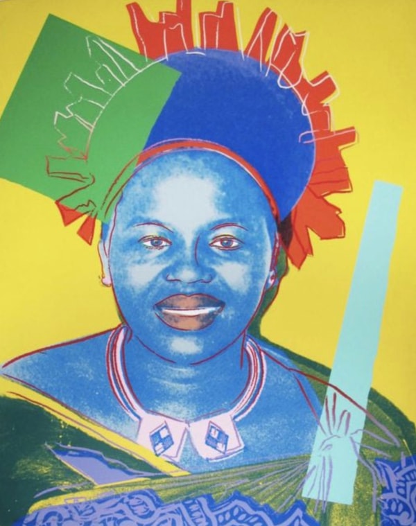 Andy Warhol - Queen Ntombi Twala of Swaziland F.S. II 348, from Reigning Queens, 1985