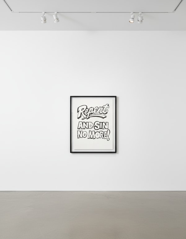 Andy Warhol - Repent and Sin No More, 1986-6, Synthetic polymer and silkscreen ink on canvas