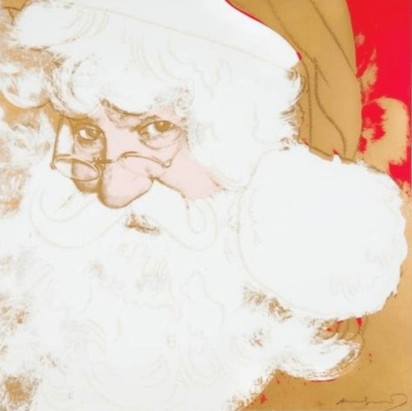 Andy Warhol - Santa Claus from Myths, 1981, Screen print with diamond dust on Lenox Museum Board