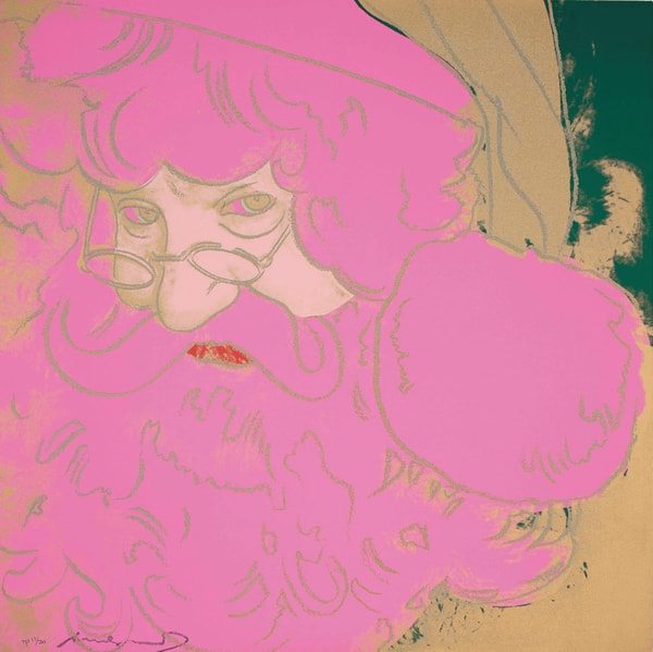 Andy Warhol - Santa Claus Trial Proof TP 17/30 from Myths, 1981, Screen print with diamond dust on Lenox Museum Board