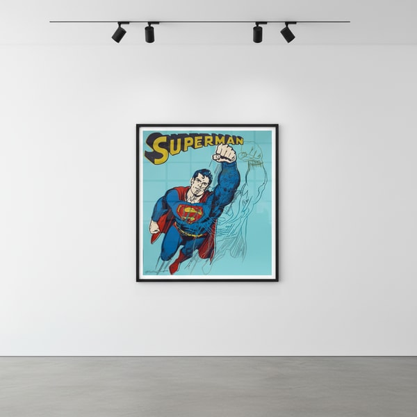 Andy Warhol - Superman Trial Proof TP 26/30 from Myths, 1981, Screen print in colors with diamond dust on Lenox Museum Board