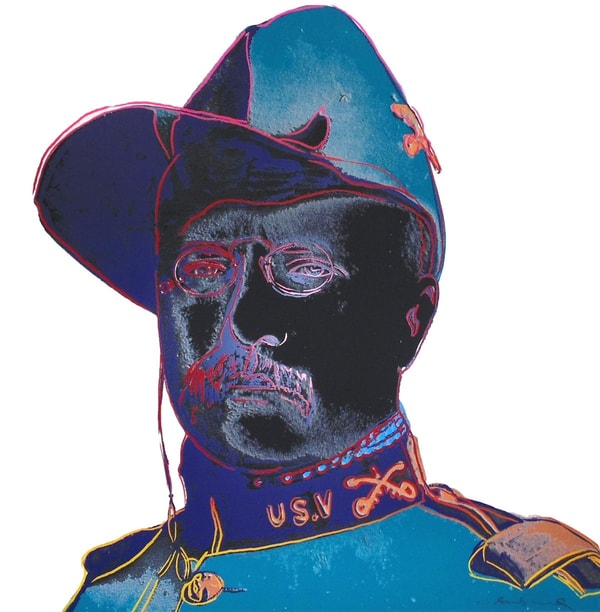 Andy Warhol - Teddy Roosevelt F.S. II 386, from Cowboys and Indians, 1986